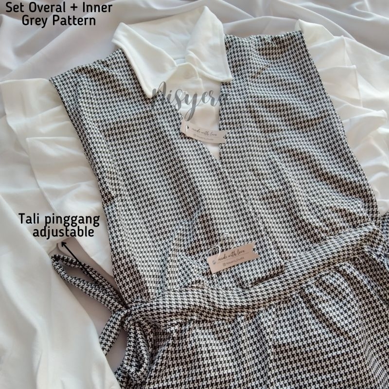 SET OVERALL + INNER BY NISYERA || JUMPSUIT || BAJU KODOK || OVERALL INNER || OVERALL MANSET || OVERA