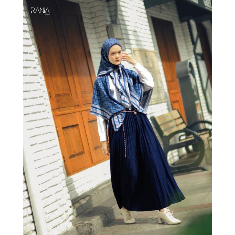 Original Rok Plisket Polos Rania Zr Hi Fashion Original-Rok Plisket Premium-Plisket Mayung Ngembang