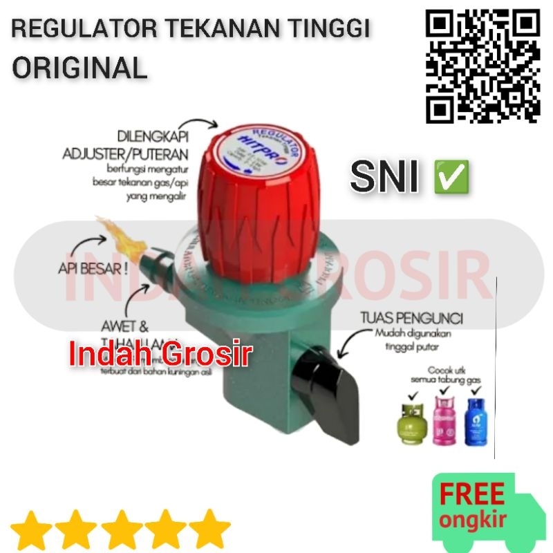 HITPRO AUTO regulator kompor gas tekanan TINGGI - ORIGINAL