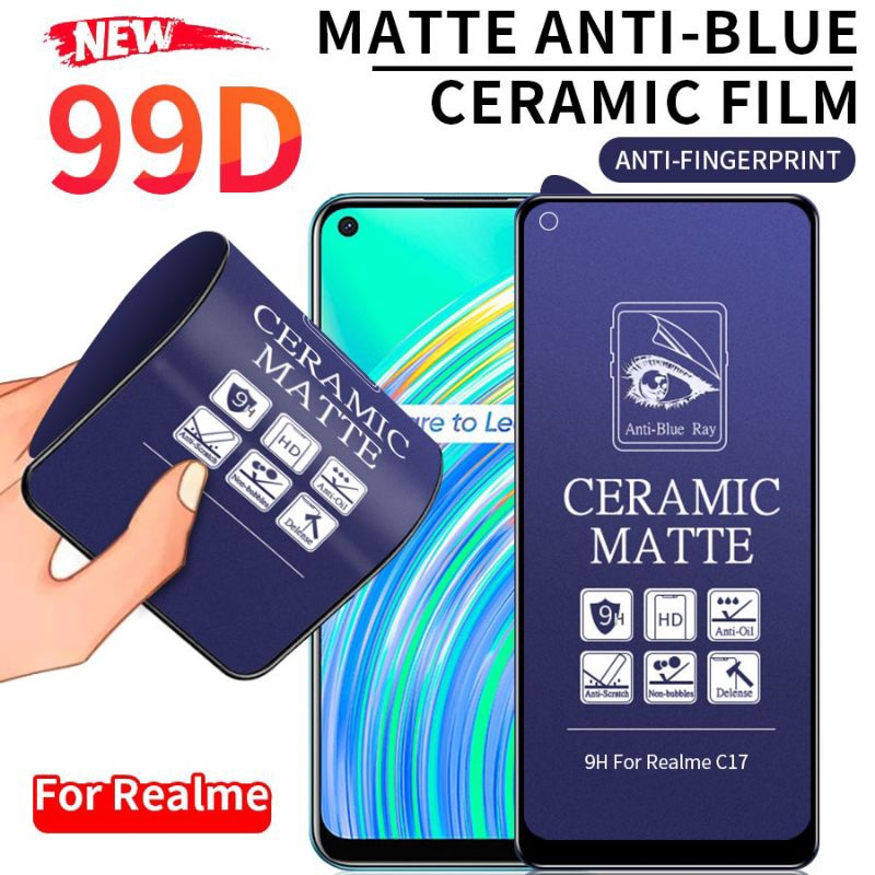 PAKET TG Realme 8 Pro / Realme 8i / Realme 8 / 8 5G Tempered Glass Ceramic Anti Radiasi Blue 9H Anti