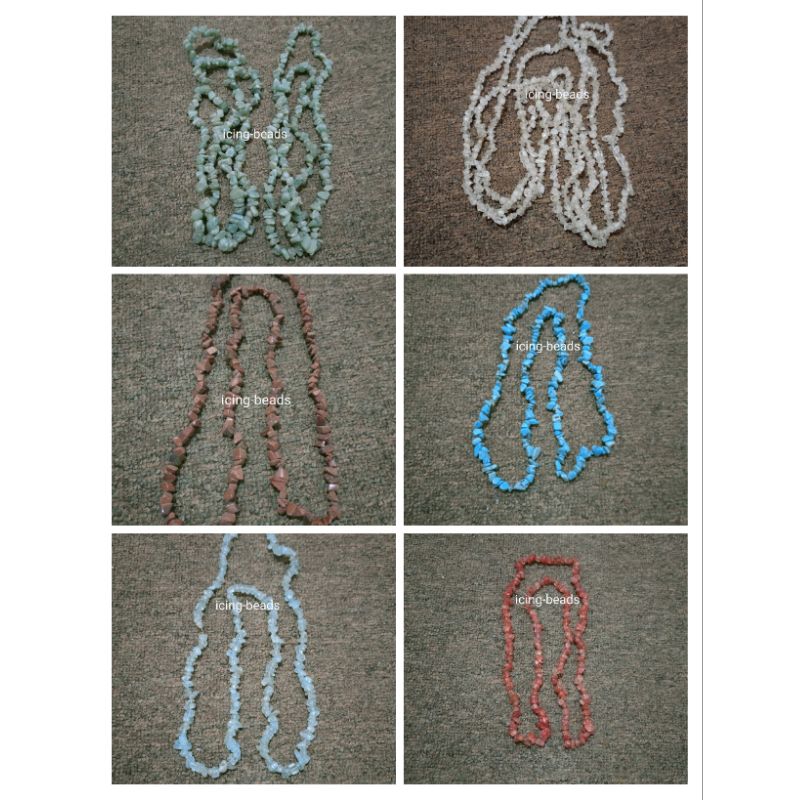 Payet Manik Batu Pecah | Krikil | Bahan Aksesoris