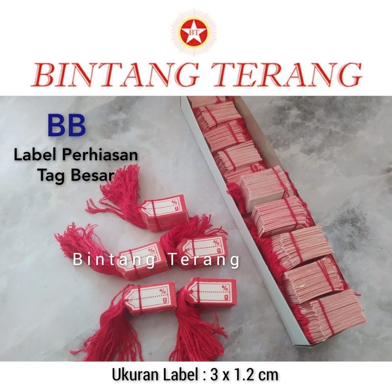 

Label Harga Perhiasan Emas Permata Premium - 1000 pcs Tag Berat Emas