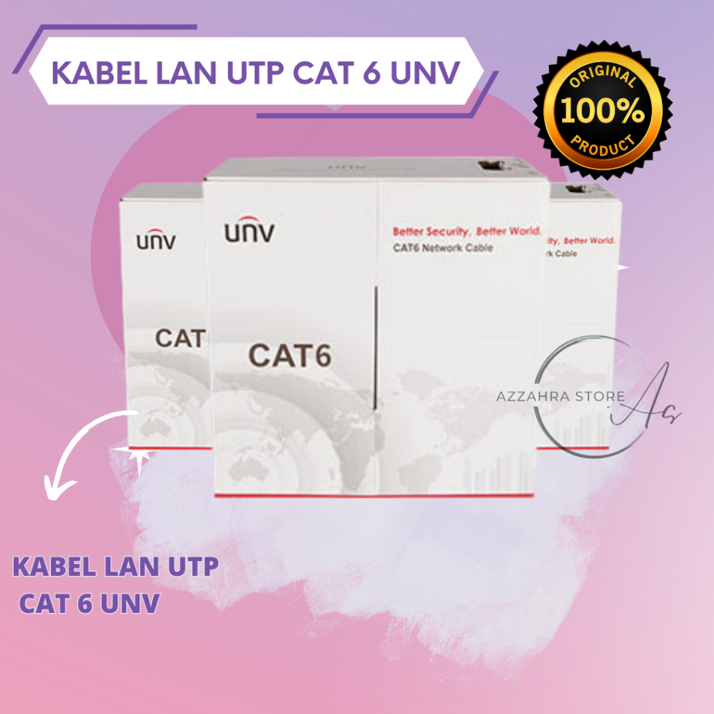 KABEL LAN UTP CAT 6 UNV PRODUK BAGUS MURAH PERMETER