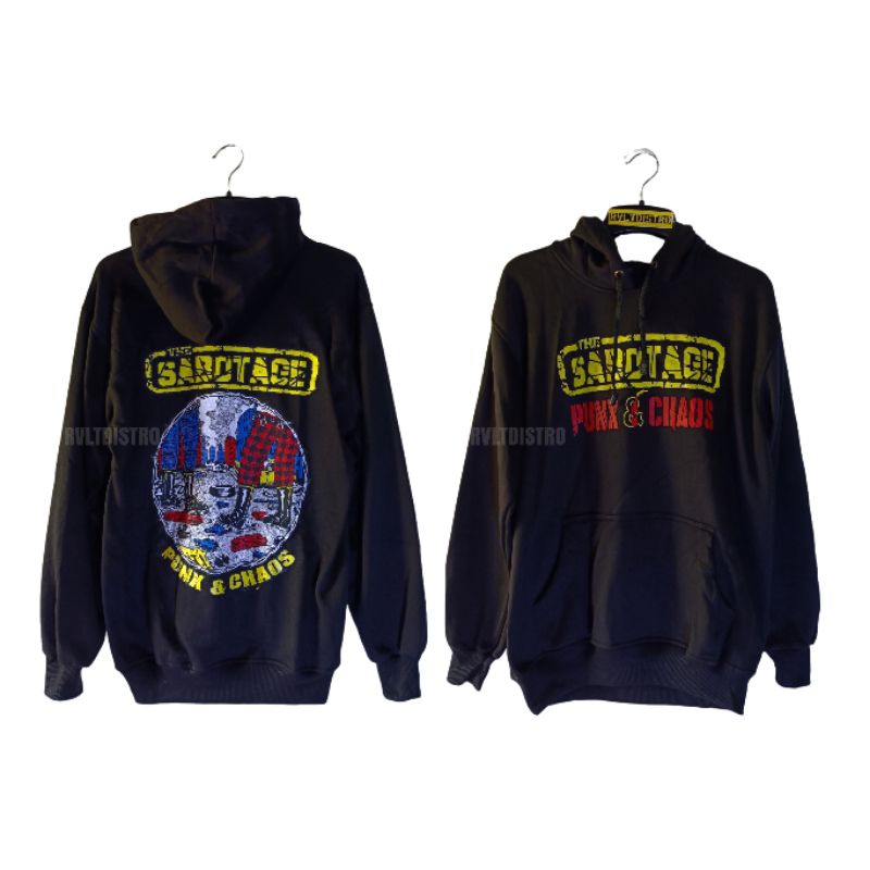 Jaket Hoodie Band Punk The Sabotage / Jaket Distro / Jaket Punk