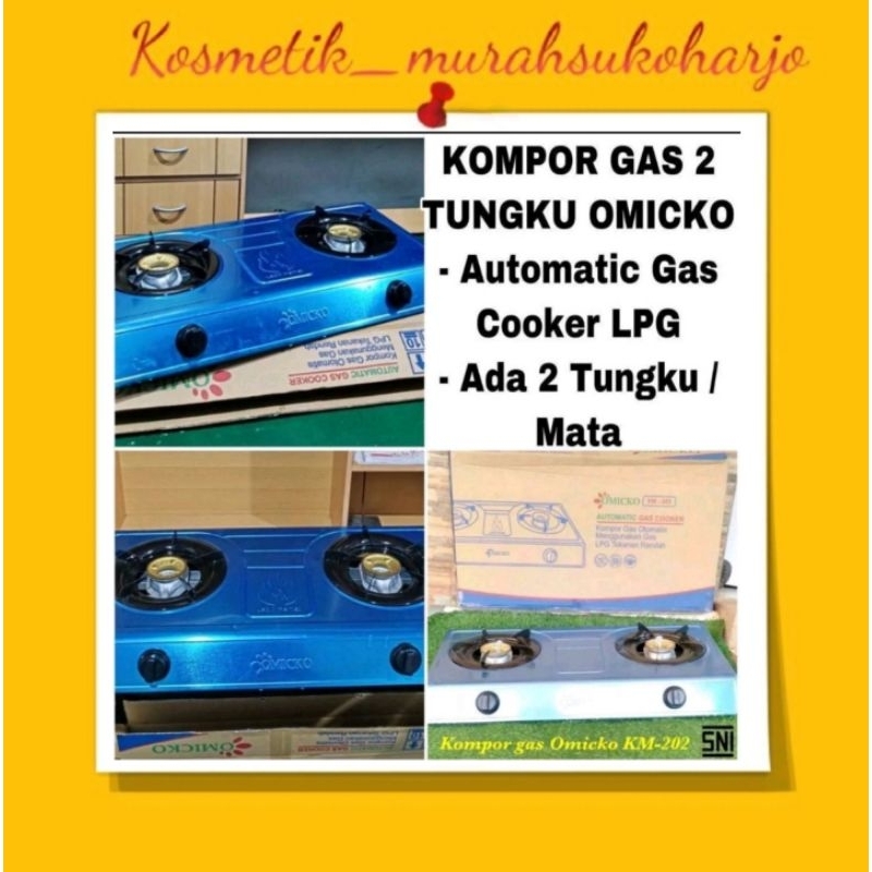 Kompor Gas Omicko 2 Tungku