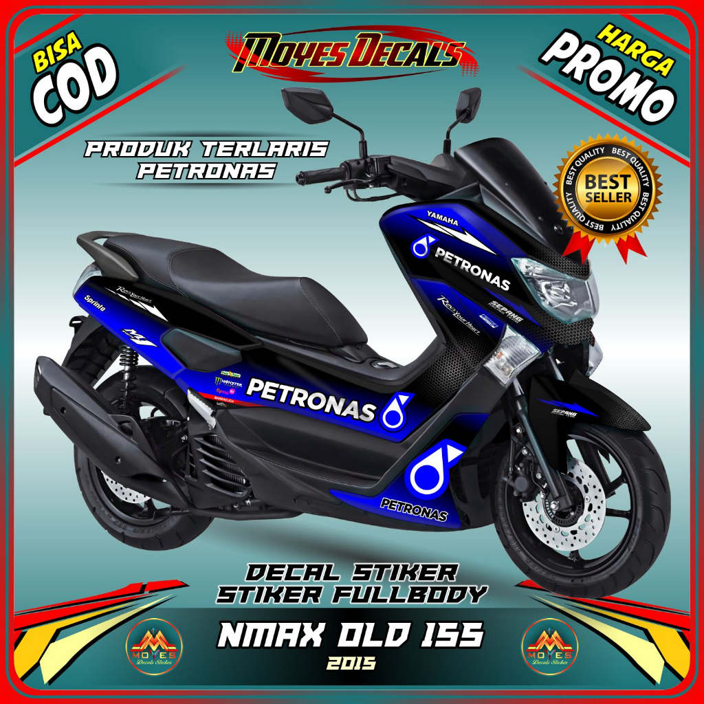 Decal Sticker Yamaha Nmax 155 Old Fullbody 2015-2019 Decal stiker nmax old / stiker nmax full body M