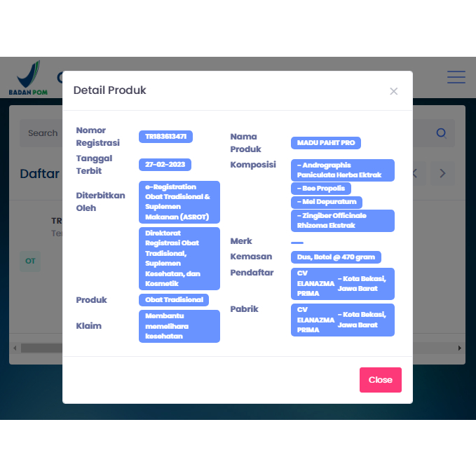 

Nafariz724 Madu Pahit Pro Raja Lebah 470Gr Madu Hitam Pahit Plus Propolis Obat Diabetes Asli