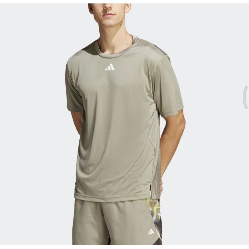 SALE Adidas Training T Shirt HIIT Base Pria Perak Kaos Olahraga Original Size L