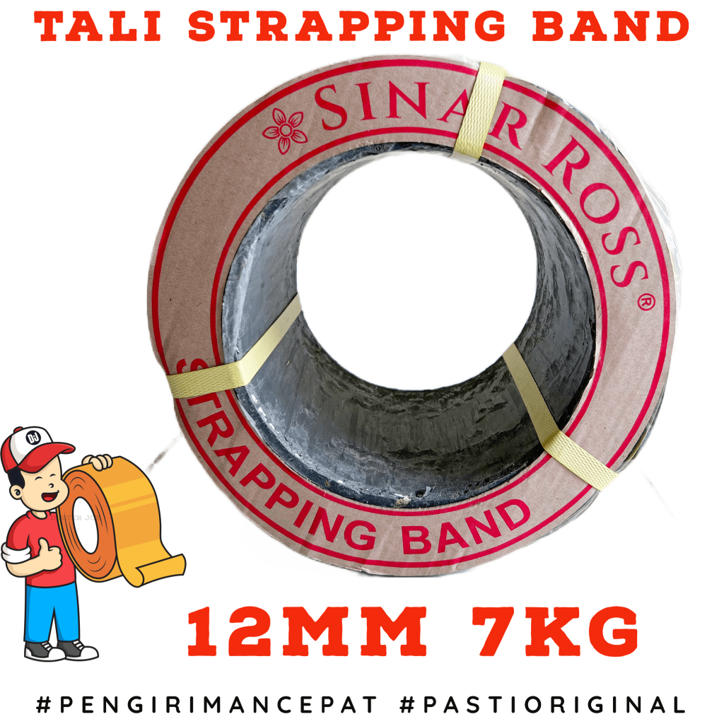 

Tali Strapping Band Sinar Ross 12mm 7kg KUNING PER 1 ROL