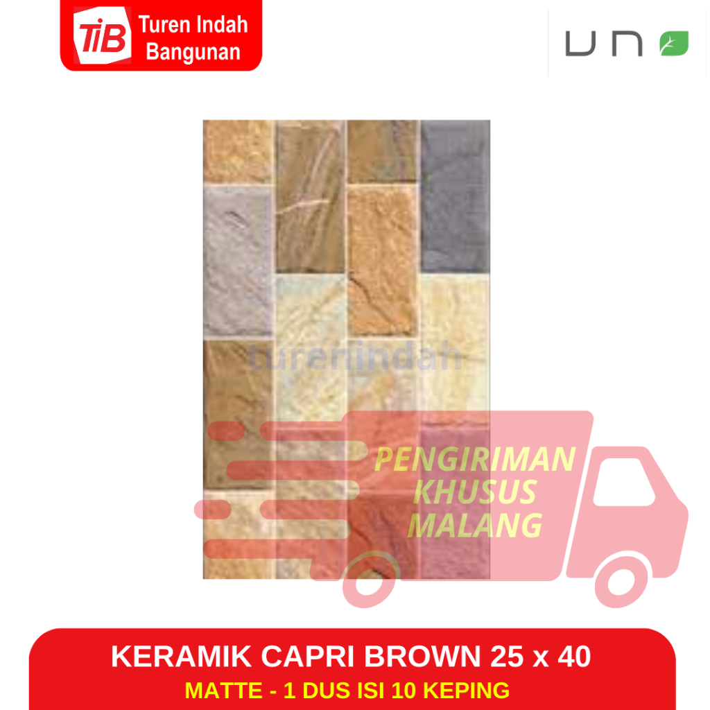 KERAMIK CAPRI BROWN 25 X 40 - KERAMIK DINDING - KERAMIK DINDING KAMAR MANDI - KERAMIK DINDING DAPUR 