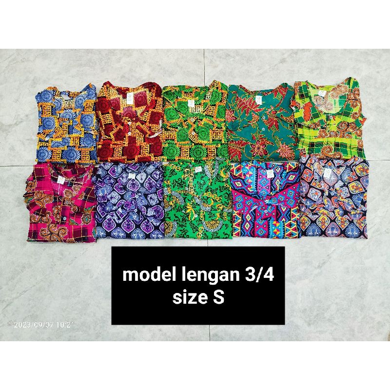 baju BATIK BAGAN Metta | Model S lengan 3/4 celana panjang | MODEL CEWEK BATIK BAGANSIAPIAPI