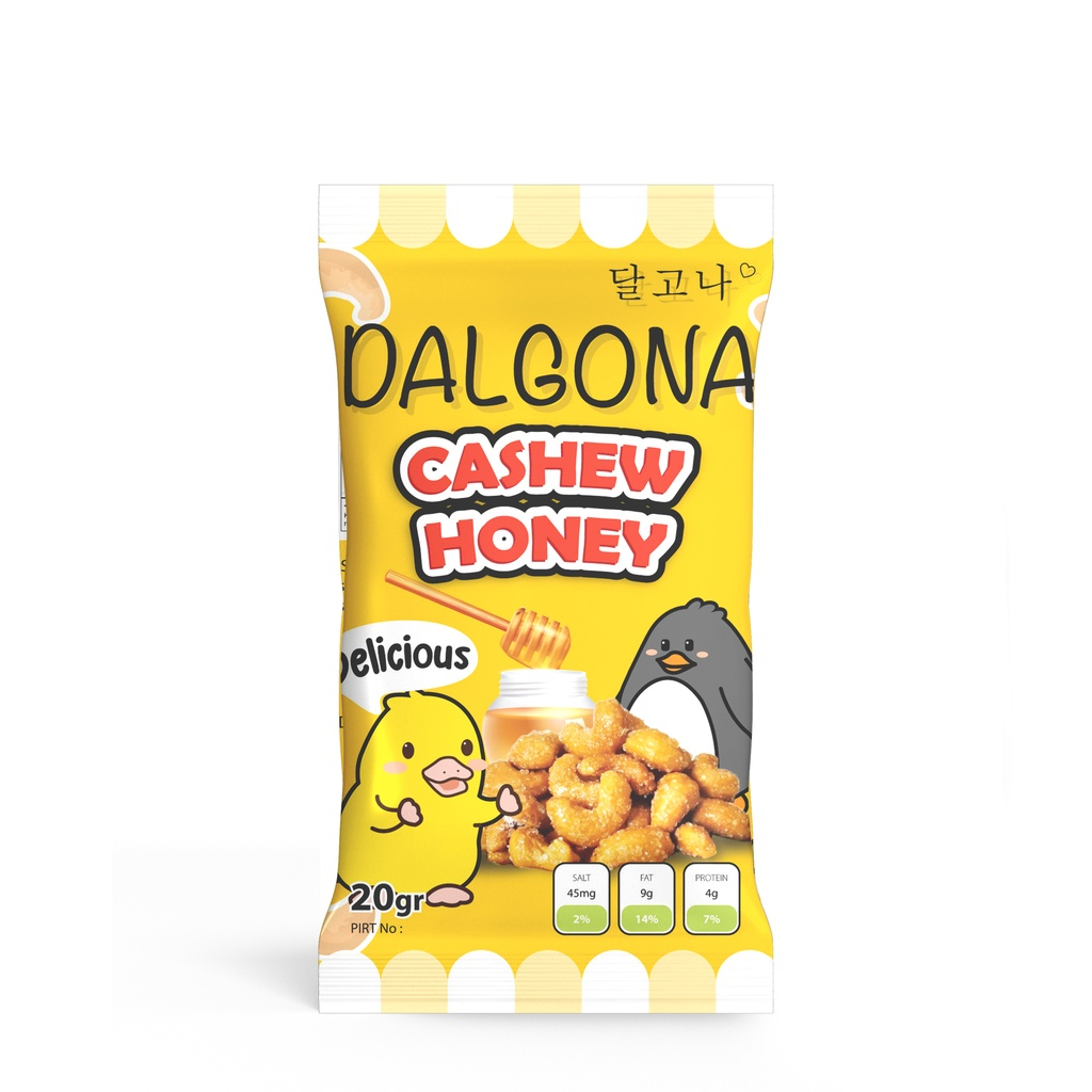 

DALGONA HONEY CASHEW 20GR | CEMILAN KACANG MEDE ENAK
