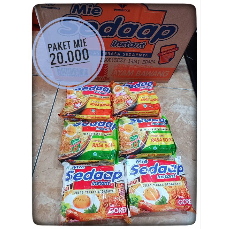 

Paket Mie sedap Isi 6