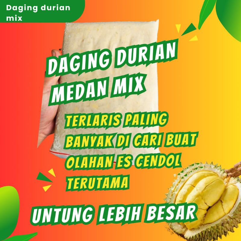

DAGING DURIAN MEDAN MIX PAKET RESLLER LEBIH MURAH|||