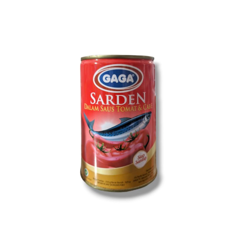 

Ikan Kaleng Sarden Gaga kecil Saus Tomat & Sambal 155gr