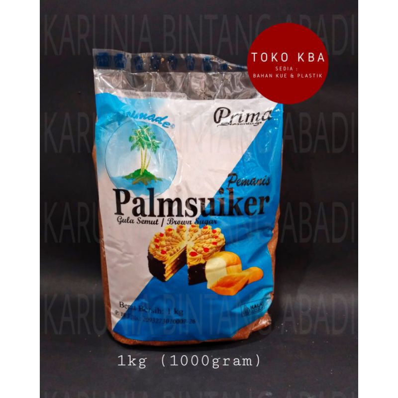 

Palmsuiker Palm Sugar Prima Bubuk Gula Aren Merah Kemasan Biru ( 1 Kg )