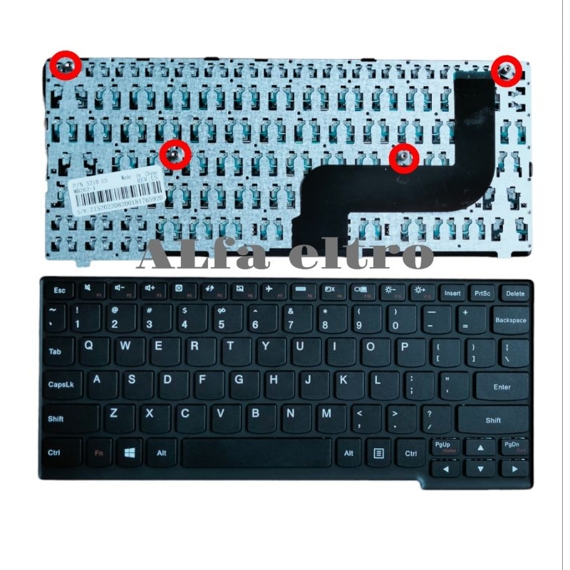 Keyboard laptop  lenovo ideapad s20-30 s210 s215 S215T hitam