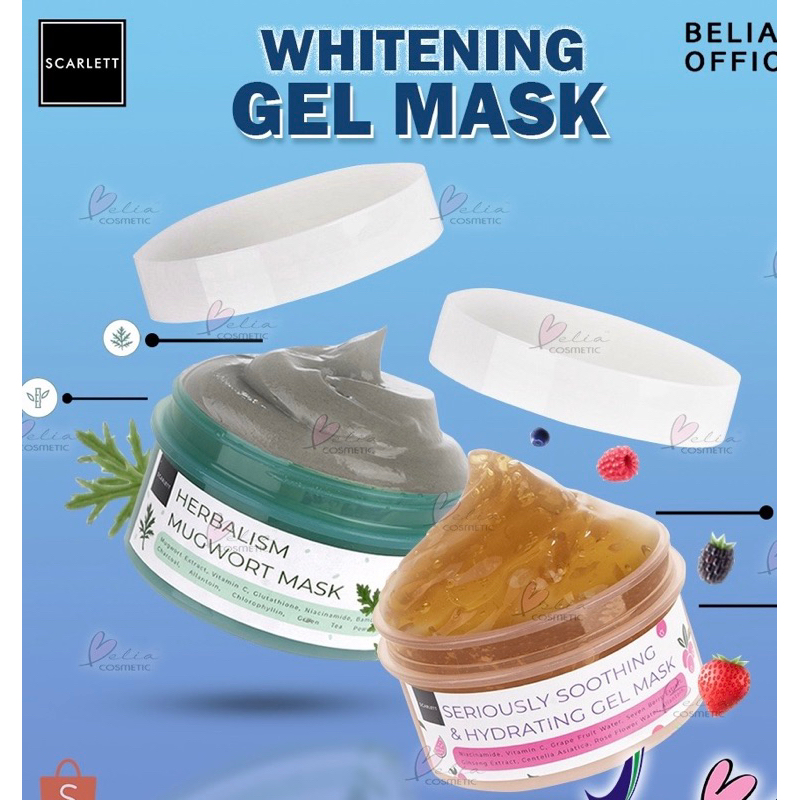 ❤️EGA BEAUTY SKINCARE & COSMETIC STORE❤️SCARLETT HERBALISM MUGWORT MASK (BPOM)