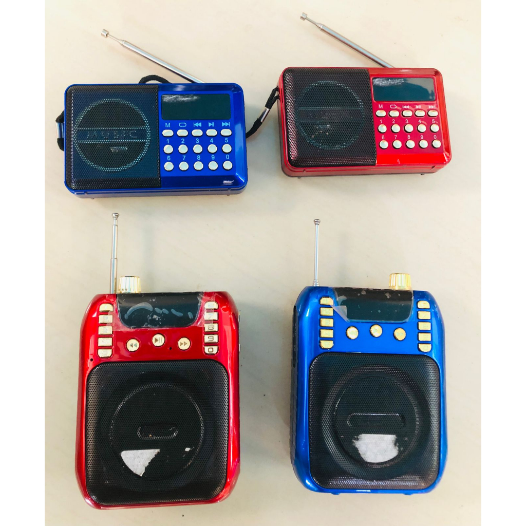 Speaker Radio Mini Model Classic Radio FM Portable Memory Mp3 Player USB Rechargeable Murah BISA UNT