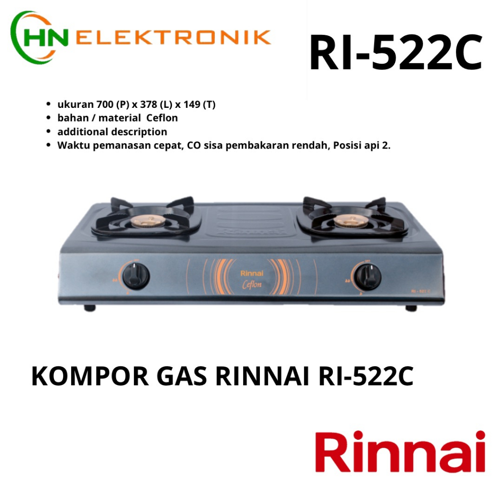KOMPOR GAS RINAI RI-522C