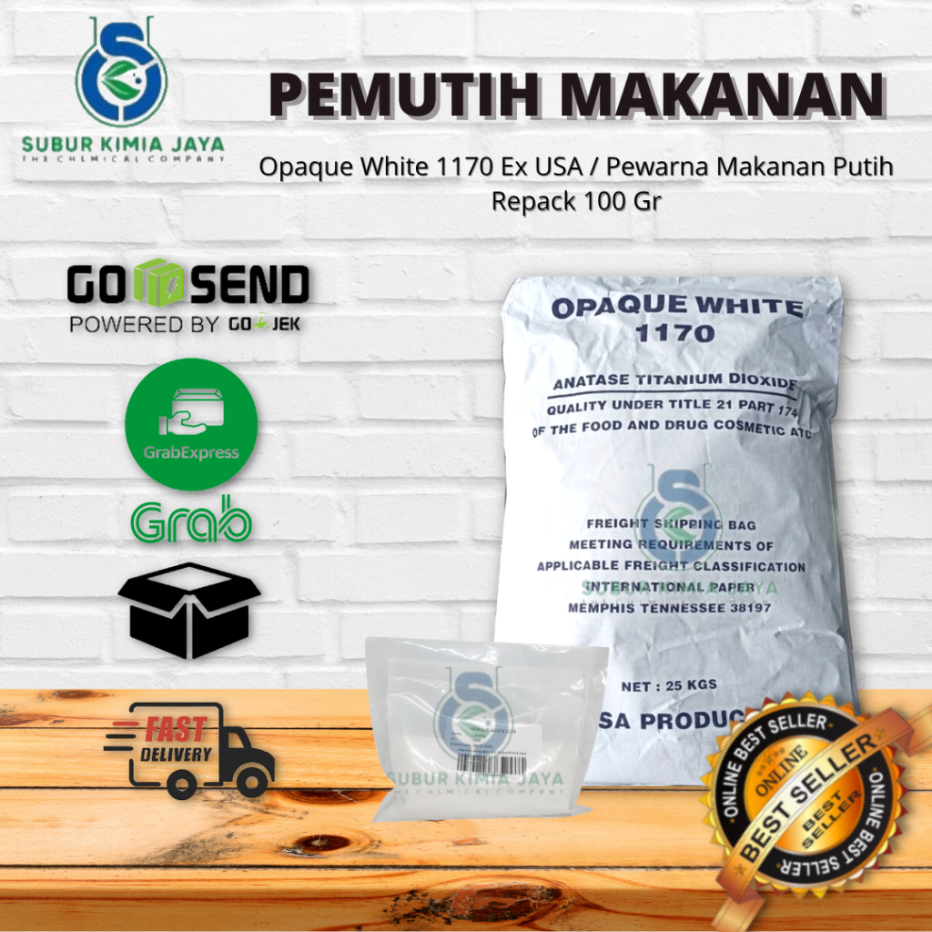 

Pemutih Makanan / Opaque White 1170 Ex USA / Pewarna Putih Makanan 100 Gr