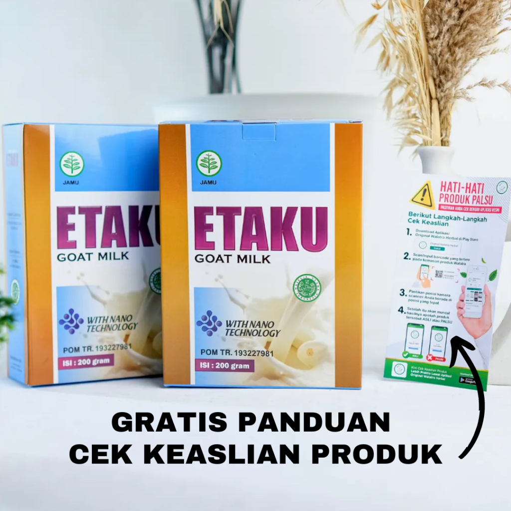 

Susu Kambing Etawa Obat Asma Lansia Sesak Napas Nafas Pendek Masalah Pernapasan Mengi Sudah BPOM & HALAL MUI ETAKU GOAT MILK