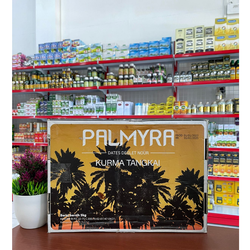 

Kurma Tunisia Tangkai Palmyra Dus 5kg