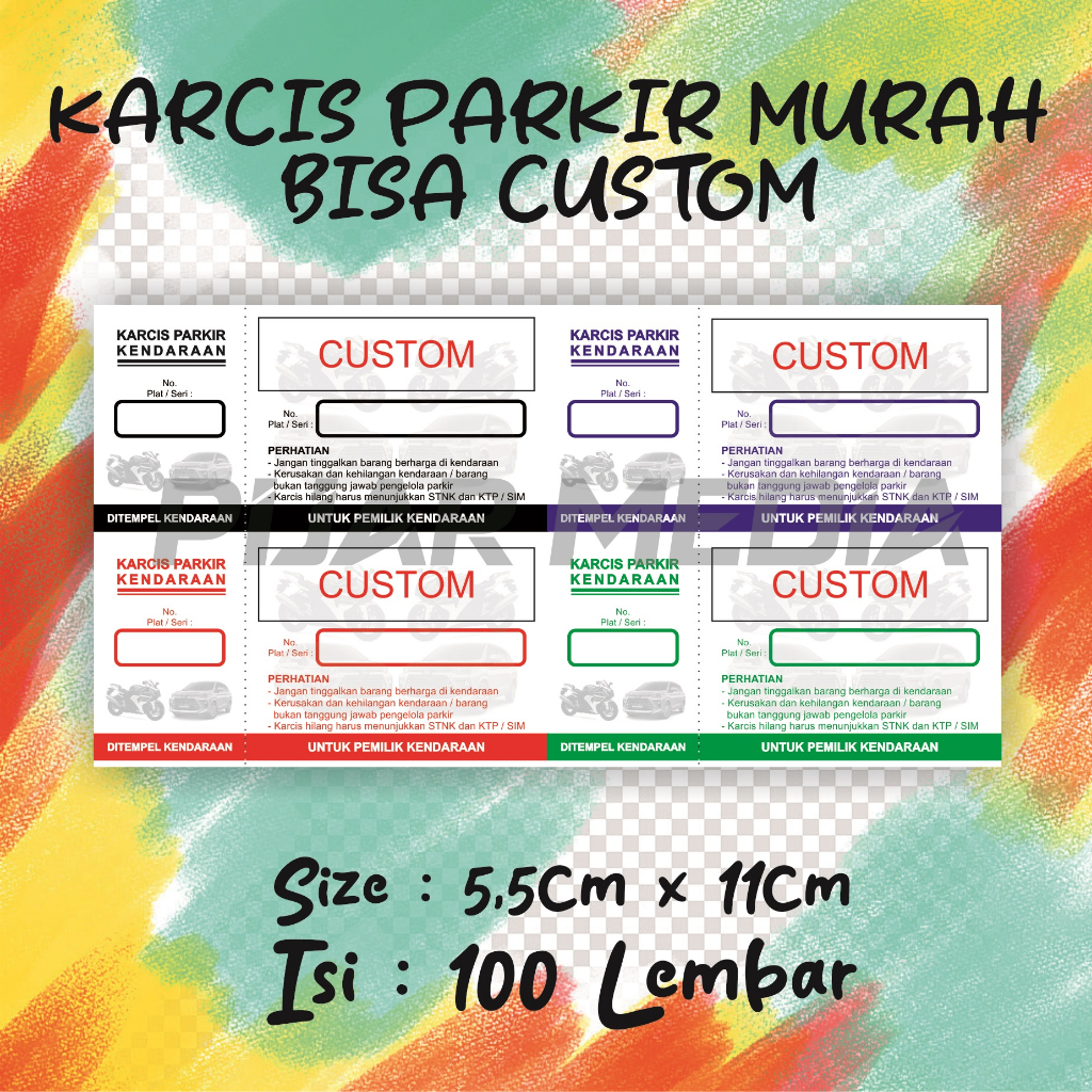 

KARCIS PARKIR MURAH BISA CUSTOM