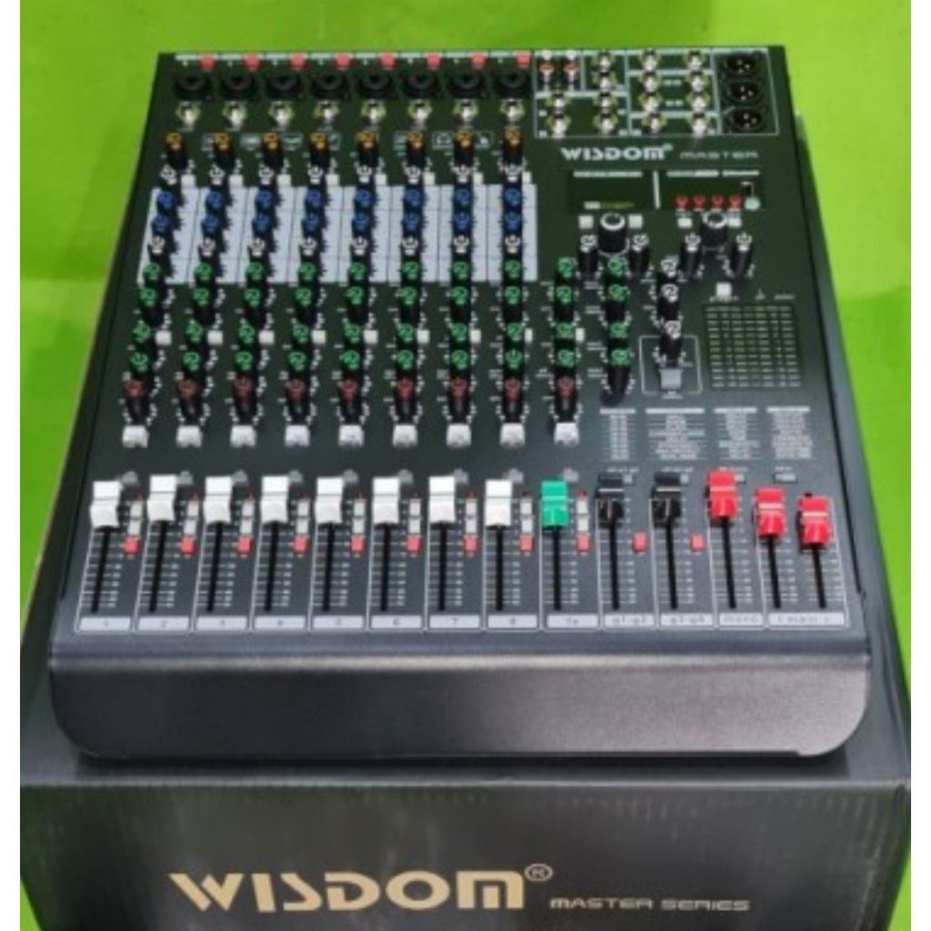 Wisdom Master 8 / Master8 Channel Mixer Audio dengan Bluetooth – Original