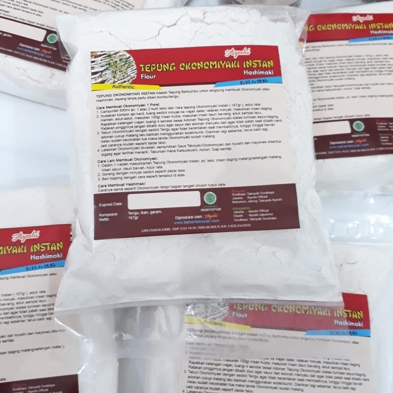 

Tepung Okonomiyaki Instant atau Hashimaki Jepang Siap Pakai