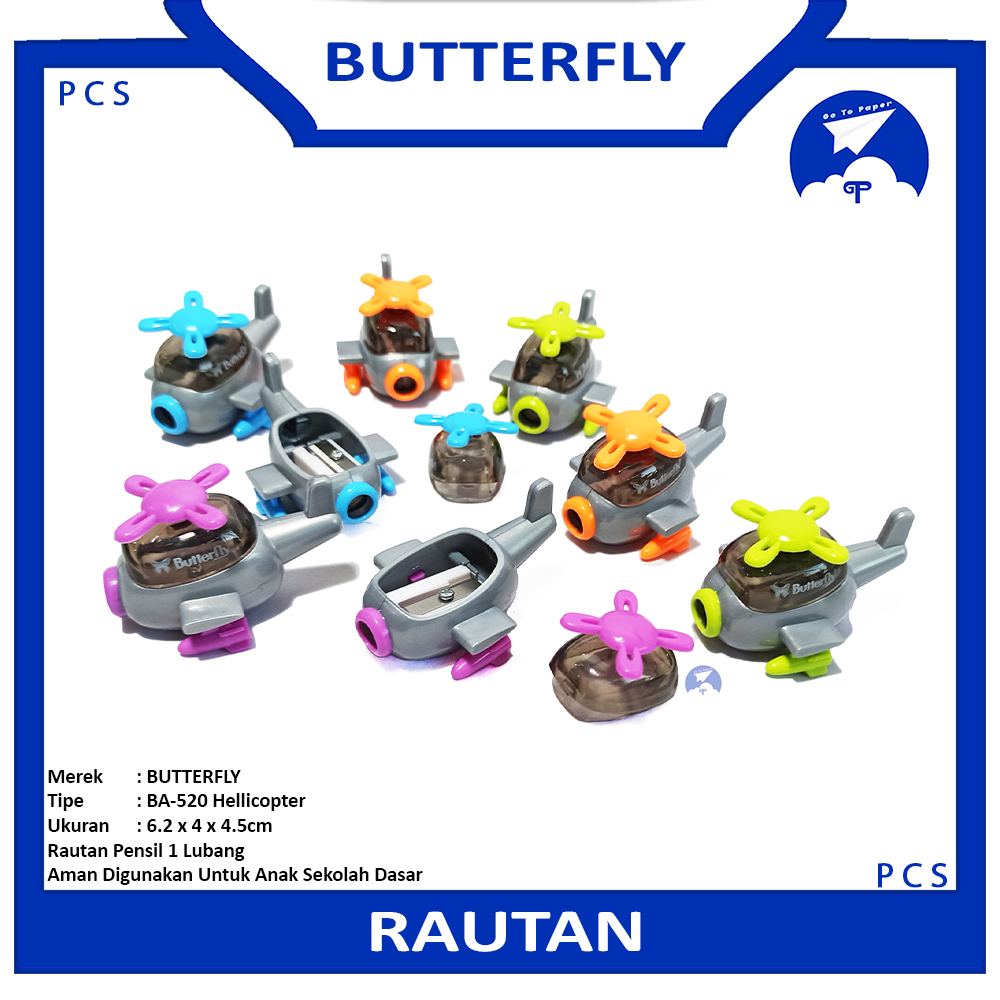 

BUTTERFLY - Serutan Helicopter BA-520 - Pcs