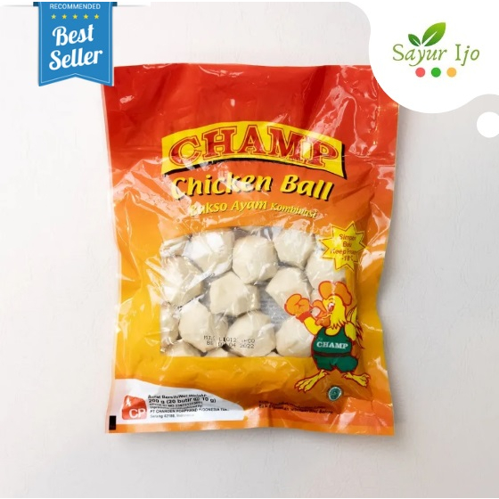 

CHAMP Chicken Ball 200 Gram Isi 20 Pcs Fresh Daging Bakso Ayam Olahan HALAL