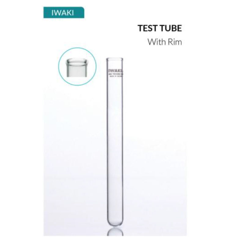 IWAKI | TABUNG REAKSI 4mL OD12x75mm test tube with rim # TEST12-75NP