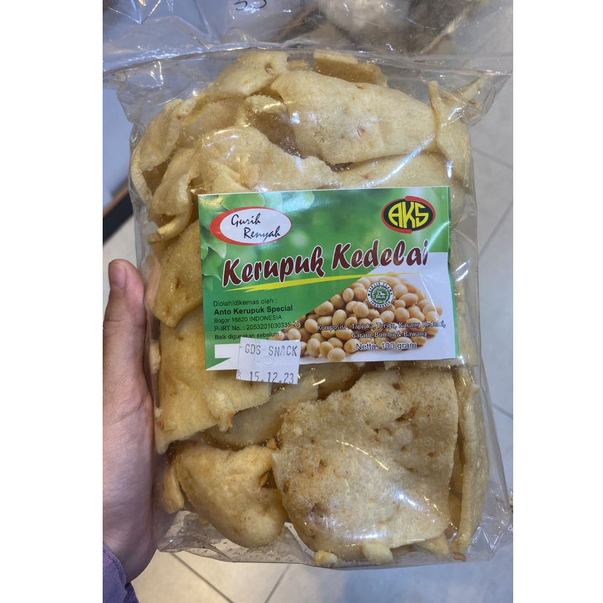 

Kerupuk Kedelai AKS Gurih Renyah Halal 100 gr