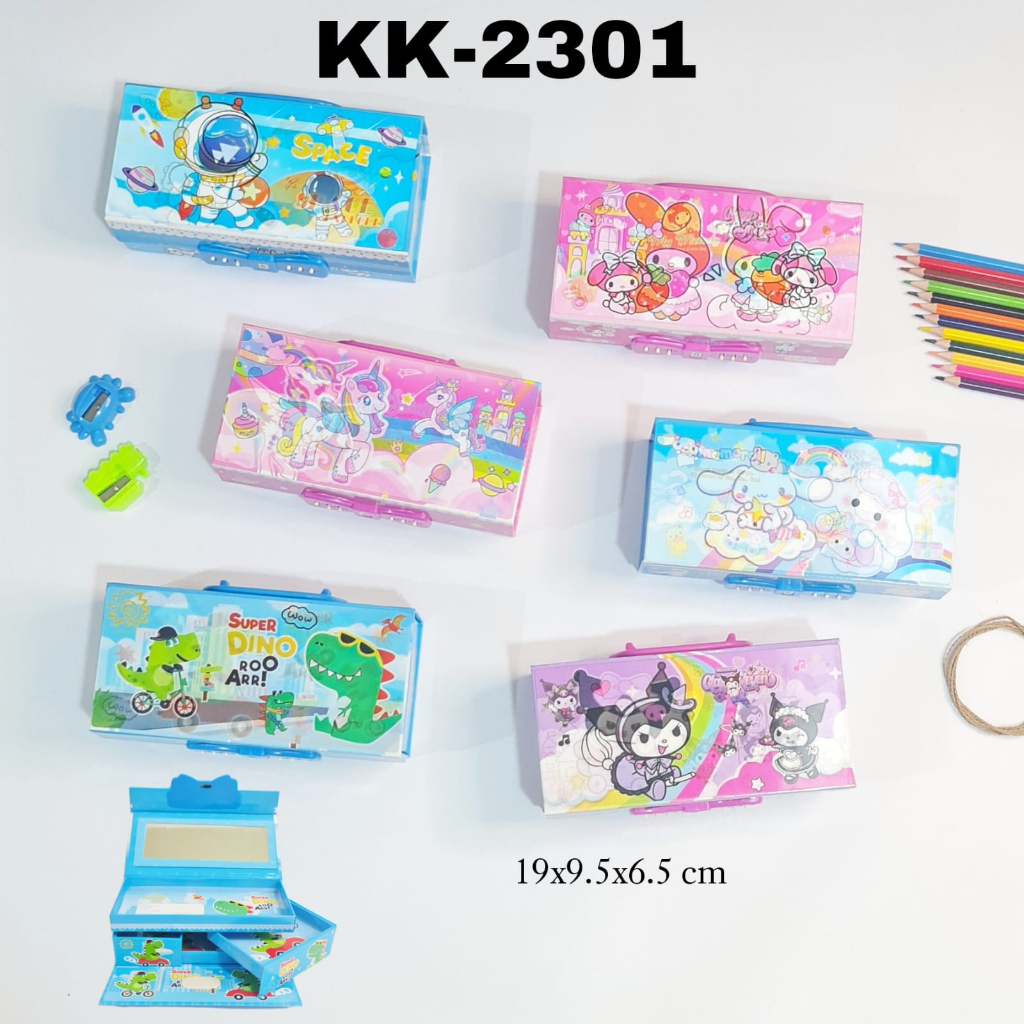 

GG Kotak Pensil Karton Kode tingkat 3 / Tempat Pensil / Pencil Case/Tepak