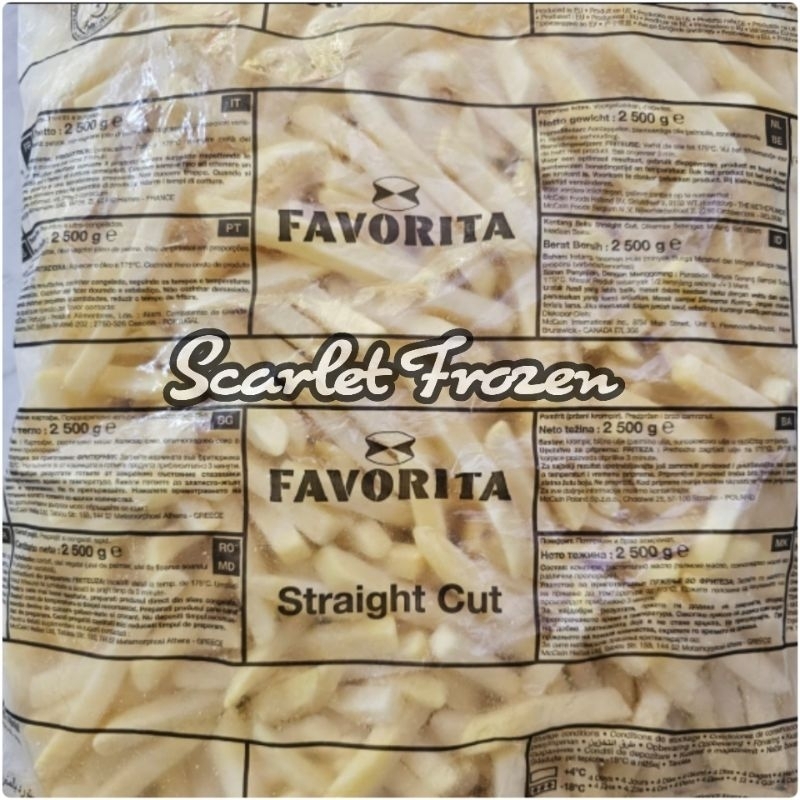 

Kentang Goreng McCain Straight Cut Favorita Classic Cut French Fries 2,5kg