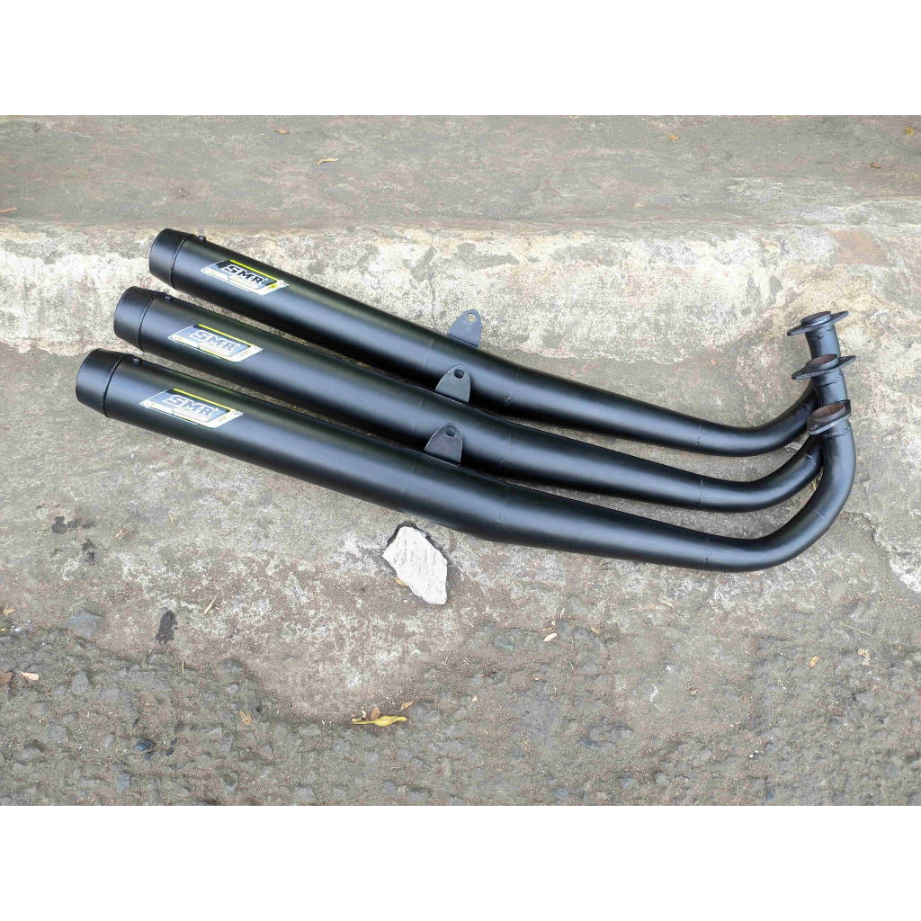 Knalpot Yamaha RX King Standar Racing Hitam Doff