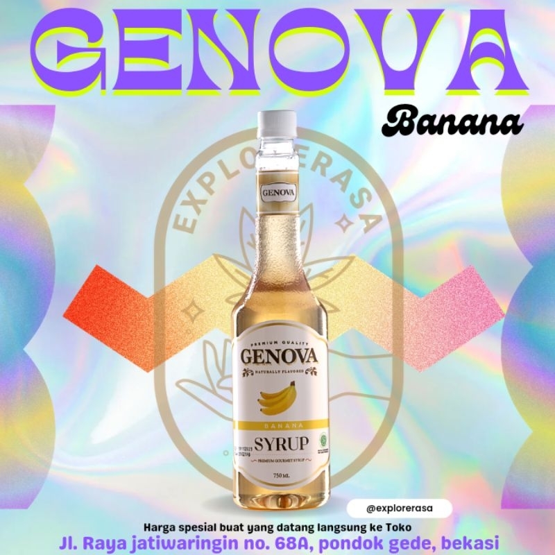 

Genova syrup rasa banana isi 750ml