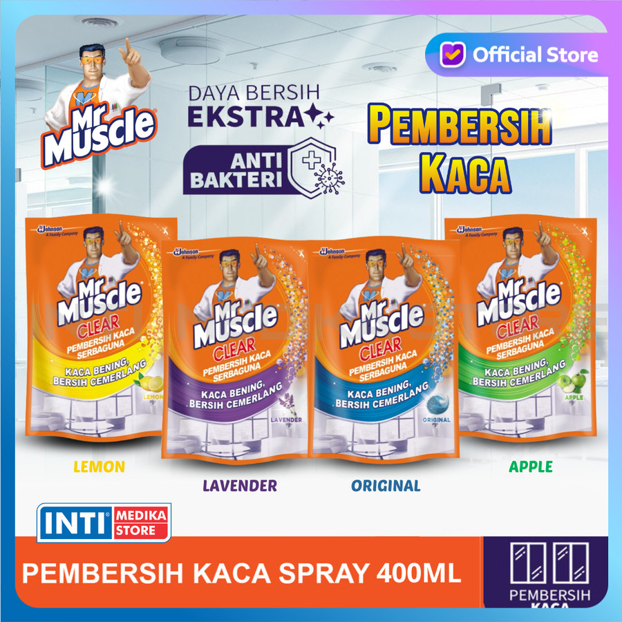 Mr. Muscle Clear Pembersih Kaca Refill 400ml