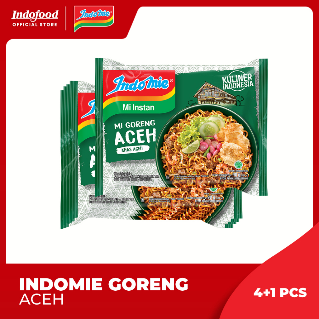 

4+1 pcs Indomie Mie Goreng Aceh