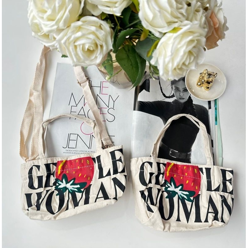 Gentle w*man logo tote bag