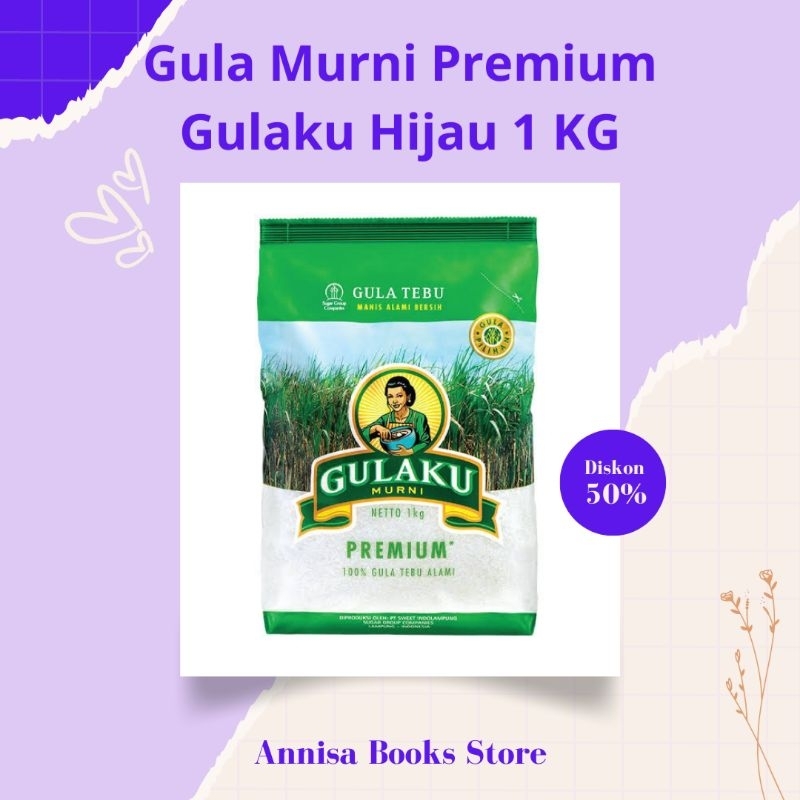 

ABS - Gula Pasir Putih Manis 1 KG Gulaku Hijau dan Kuning