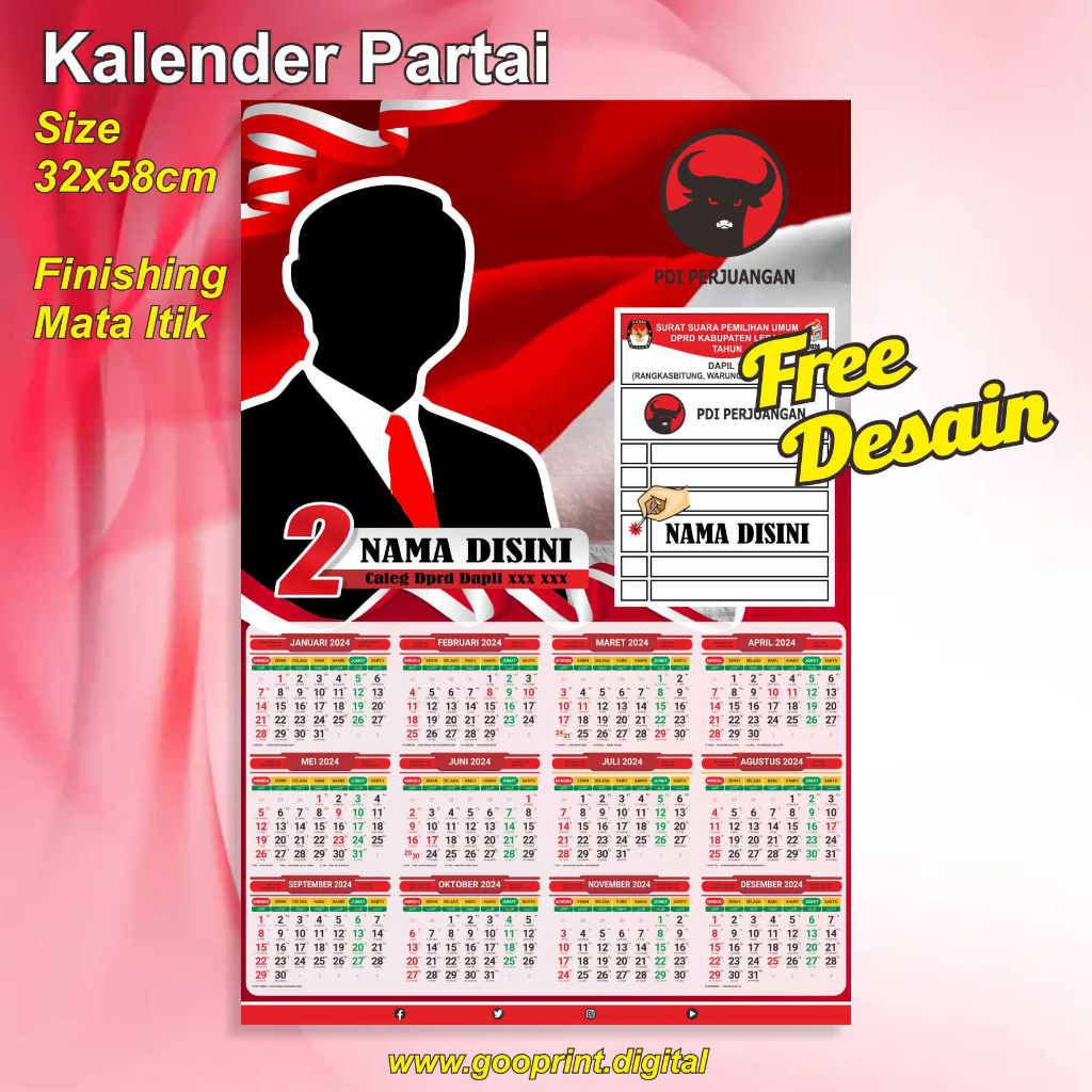 

Kalender Partai, instansi perusahaan dll.