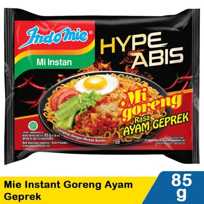 

indomie goreng ayam geprek