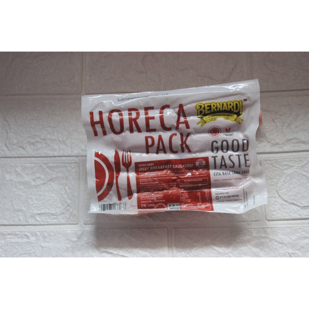 

BERNADI SOSIS SAPI HORECA VP (Tanpa Kupas) 500gr