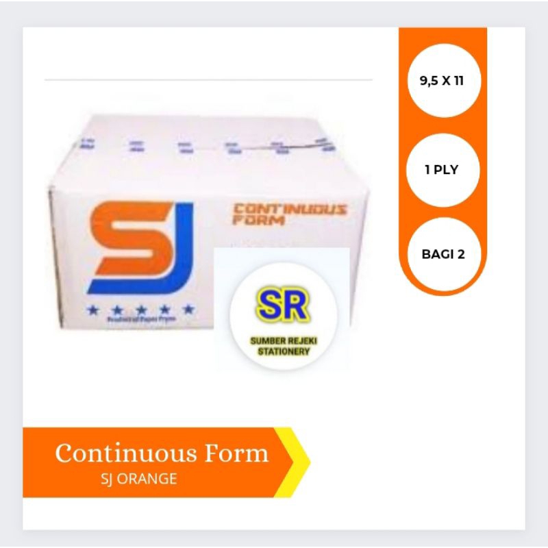 

CONTINUOUS FORM ORANGE (9,5 X 11) 1 PLY (BAGI 2)