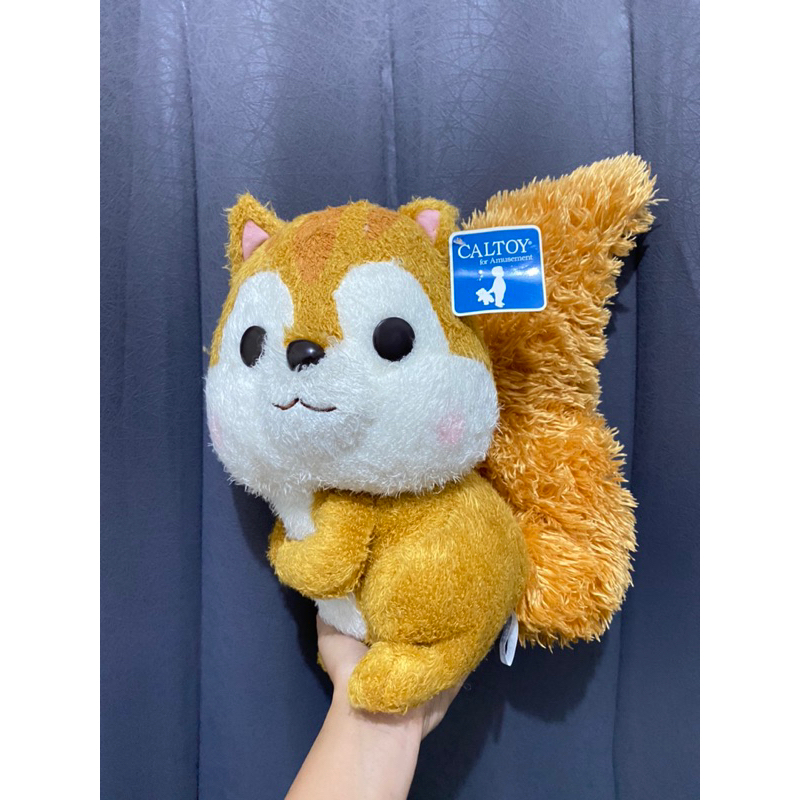 Boneka Karakter Tupai Ekor Panjang Lucu size 35cm Original / Boneka Tupai / Boneka Chipmunk Lucu / B