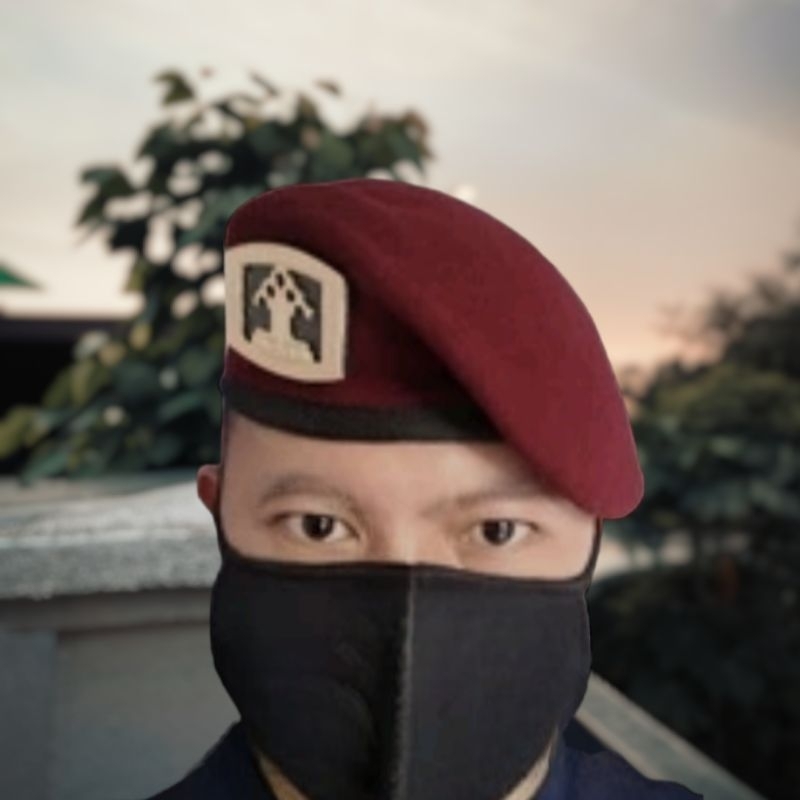 BARET KUMHAM MERK CAMEL ASLI MARUN TERBARU TOPI BARET LAPAS POLSUSPAS BARET CAMEL LAPAS