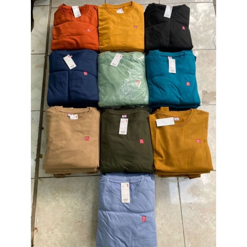 Uniql Sweater Crewneck Premium Quality Lusinan