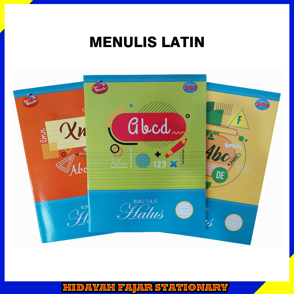 

Buku Tulis / Buku Tulis Halus / Buku Tulis Sambung / Buku Tulis Latin